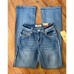 Rodeo Blessed High Waist Bootcut Stretchy Women’s Bling Jeans Size 1 NWT